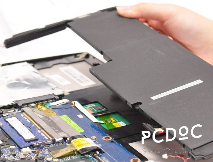 Remover bateria notebook